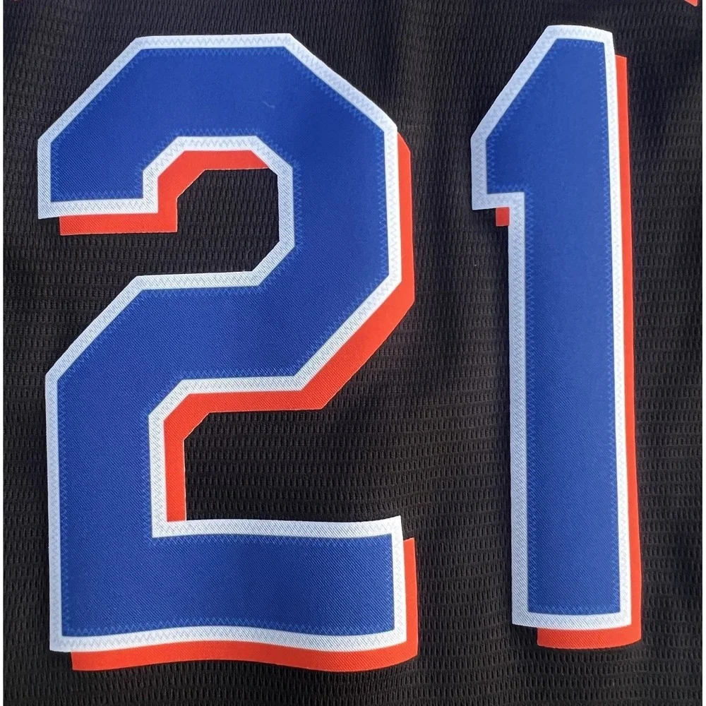 NY Mets Nike 2022 Max Scherzer #21 Youth Jersey Black Mr.Met Patches on sleeve 8